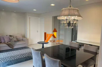 Apartamento com 3 dormitórios para alugar, 122 m² por r$ 8.414,00/mês - jardim - santo andré/sp