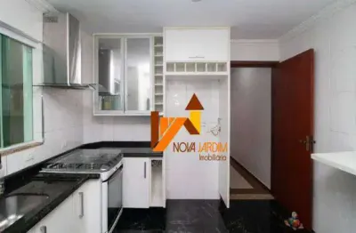 Sobrado com 3 dormitórios para alugar, 135 m² por r$ 5.088,00/mês - jardim - santo andré/sp