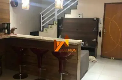 Cobertura com 3 dormitórios à venda, 142 m² por r$ 800.000,00 - vila valparaíso - santo andré/sp