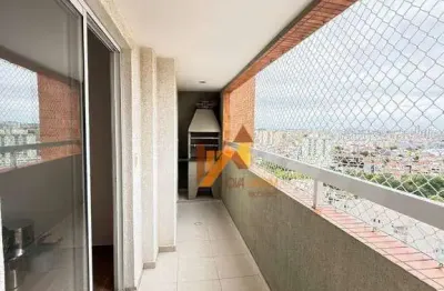 Apartamento com 3 dormitórios para alugar, 100 m² por R$ 3.876,00/mês - Campestre - Santo André/SP