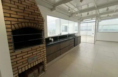 Cobertura com 3 dormitórios para alugar, 250 m² por r$ 12.153,00/mês - vila scarpelli - santo andré/sp