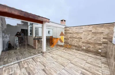 Cobertura com 2 dormitórios para alugar, 98 m² por r$ 2.810,00/mês - vila pires - santo andré/sp