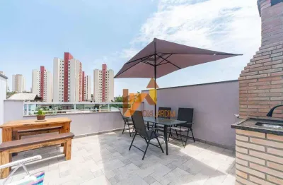 Cobertura com 2 dormitórios para alugar, 45 m² por R$ 2.962,00/mês - Jardim Teles de Menezes - Santo André/SP