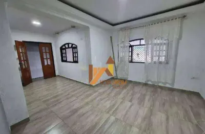 Sobrado com 3 dormitórios para alugar, 125 m² por R$ 3.785,00/mês - Vila Camilópolis - Santo André/SP