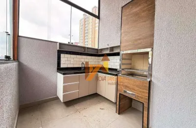 Cobertura com 3 quartos, 130 m² - venda por R$ 780.000 ou aluguel por R$ 5.050/mês - Vila Valparaíso - Santo André/SP