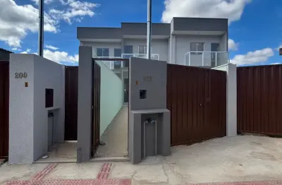 Casa moderna no bairro frimisa – 2 quartos, área privativa com churrasqueira e garagem para 2 carros – r$ 380.000