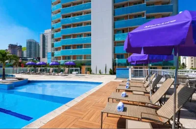 Flat  duplo pra venda ou locação no hotel mercure, centro de nova iguaçu, na avenida doutor mário guimarães, com vista pra piscina