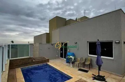 Cobertura com 3 dormitórios para alugar, 196 m² por r$ 6.600,00/mês - park prime - são josé do rio preto/sp