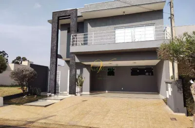 Sobrado com 3 dormitórios, 284 m² - venda por r$ 950.000,00 ou aluguel por r$ 5.900,00/mês - village mirassol iii - mirassol/sp