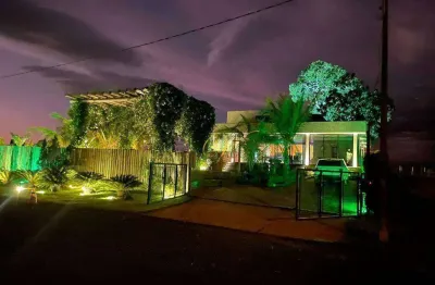 Rancho com 4 dormitórios à venda, 330 m² por r$ 1.980.000,00 - condomínio baia de santa monica - fronteira/mg