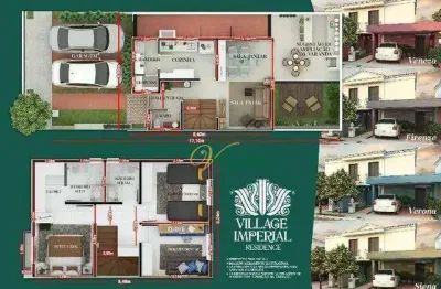 Sobrado com 3 dormitórios à venda, 146 m² por r$ 810.000,00 - village imperial residence - são josé do rio preto/sp