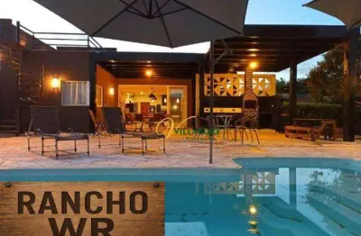 Rancho com 4 dormitórios à venda, 330 m² por r$ 1.850.000,00 - condomínio terra da barra - mendonça/sp