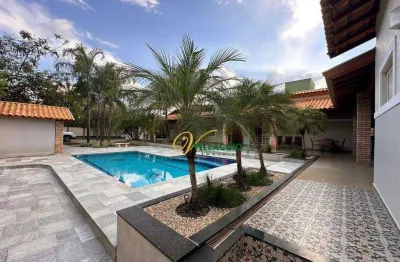 Chácara com 3 dormitórios para alugar, 1300 m² por r$ 8.790,00/mês - estância bortoluzzo - cedral/sp