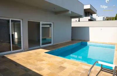 Casa nova com 4 dormitórios com closet, piscina e churrasqueira no reserva do engenho, piracicaba, sp