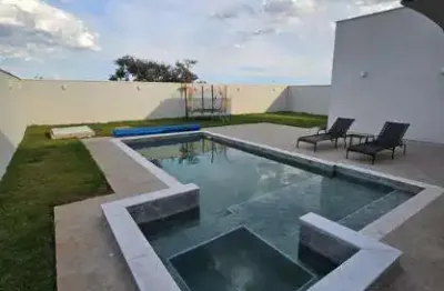 Casa em condomínio com piscina à venda em artemis, piracicaba - terras de ártemis - 210m²