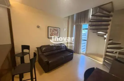 Apartamento de 01 quarto duplex mobiliado com 47m² no coração da savassi, varanda, elevador, portaria 24 h