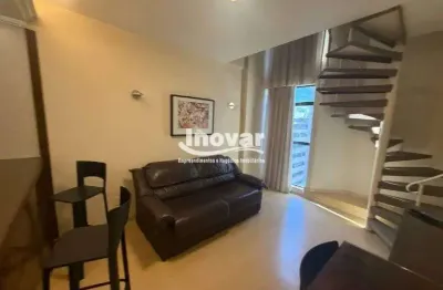 Apartamento de 01 quarto duplex mobiliado com 47m² no coração da savassi, varanda, elevador, portari