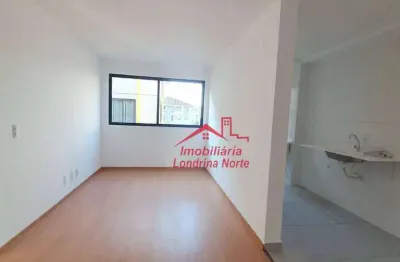 Apartamento com 2 dormitórios para alugar, 46 m² por r$ 980,00/mês - jardim maria celina - londrina/pr