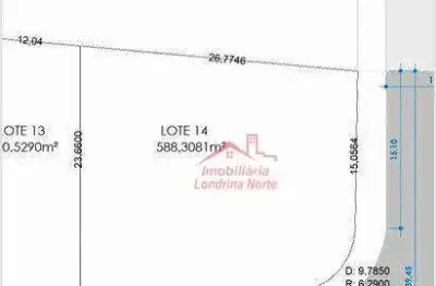 Terreno à venda, 588 m² por r$ 529.500,00 - conjunto vivi xavier - londrina/pr