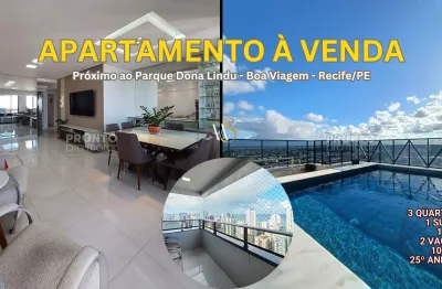 Apartamento à venda proximo ao parque dona lindu-boa viagem-recife/pe