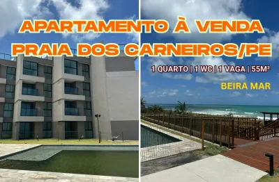 Apartamento à venda na beira mar da praia dos carneiros no o nomar eco living-tamandare/pe | 1 quarto | 1 wc | 1 vaga