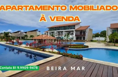 Casa duplex mobiliado à venda na beira mar praia dos carneiros-tamandare/pe | 3 quartos | 1 suite | 2 wc | 1 vaga  | 101m²