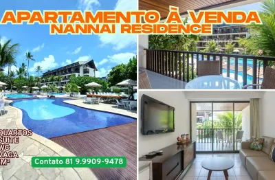 Apartamento à venda no nannai residence-ipojuca/pe | 2 quartos |1 suite |1 wc |1 vaga| 82m²
