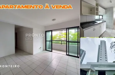 Apartamento à venda no monteiro-recife/pe | 3 quartos | 1 suite | 1 wc | 2 vagas
