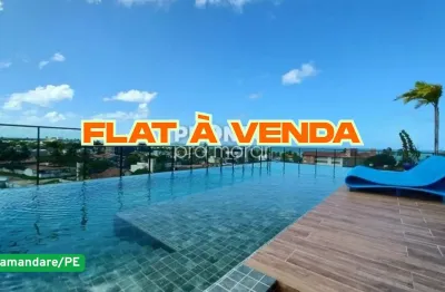 Flat à venda no centro de tamandare-tamandare/pe | 1 quarto | 1 wc | 1 vaga | 23m²