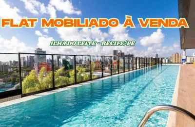 Flat à venda na ilha do leite-recife/pe | 1 quarto | 1 wc | 1 vaga | 21m²