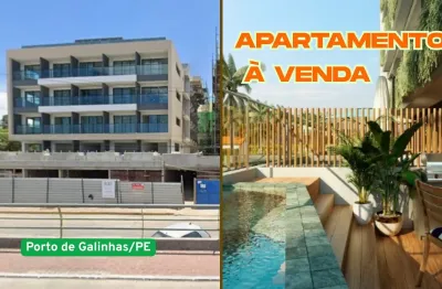 Apartamento à venda em porto de galinhas-ipojuca/pe | 1 quarto | 1 wc | 1vaga | 32m²