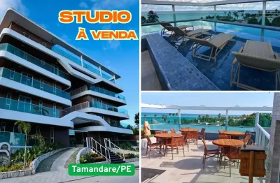 Studio â venda na praia de tamandare/pe | 1 quarto | 1 wc | 1 vaga | 29m²