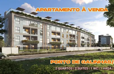 Apartamento à venda em porto de galinhas/pe | 2 quartos | 2 suites | 1 wc | 1 vaga | 52m²