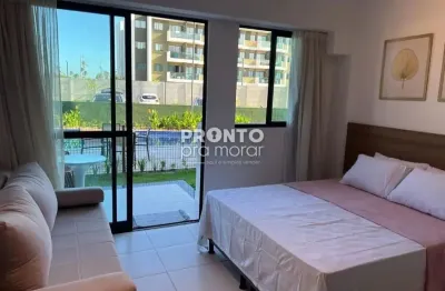 Flat mobiliado em muro alto | lazer completo e pronto para usar!