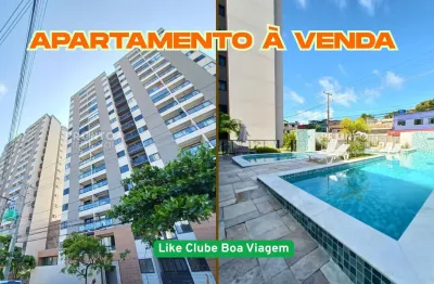 Apartamento à venda no like club boa viagem-recife/pe | 2 quartos | 1 suite | 1 wc| 1 vaga | 40m²