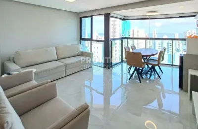 Apartamento em andar alto | mobiliado em boa viagem — elegância, espaço e conforto!