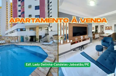 Apartamento à venda em candeias-jaboatao/pe | 4 quartos sendo 1 suite | 1 wc | 2 vagas| 98m²
