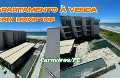Apartamento à venda na beira mar praia dos carneiros-tamandare/pe | 1 quarto | 1 wc | 1 vaga | 74m²