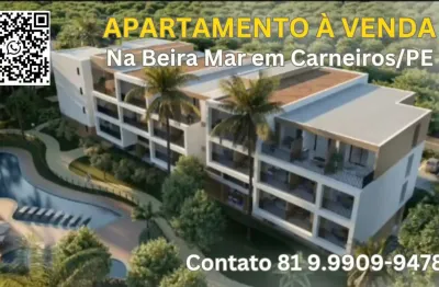 Apartamento à venda beira mar carneiros em tamandare/pe| 3 quartos sendo 1 suite| 1wc | 2 vagas| 128m²