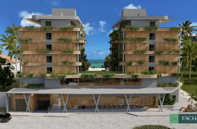 Mar do atlântico flat com suíte e lazer completo na praia de tamandaré