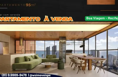 Apartamento à venda em boa viagem-recife/pe |  3 quartos | 3 suites | wc | 2 vagas | 95m²