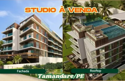 Studio à venda na beira mar praia de tamandare/pe |1 quarto | 1 wc | 1 vaga | 29m²