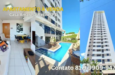 Apartamento à venda em casa amarela-recife/pe - 3 quartos sendo 1 suite | 1 wc | 1 vaga | 62m²