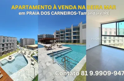 Apartamento à venda pe na areia na praia dos carneiros-tamandare/pe