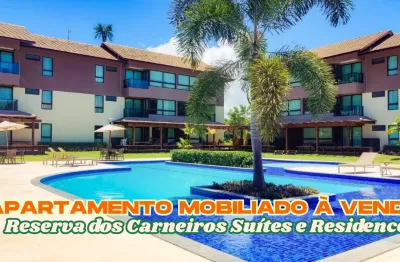 Apartamento mobiliado à venda no reserva dos carneiros suites e residence em carneiros/pe
