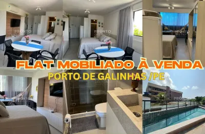 Apartamento/flat mobiliado à venda em porto de galinhas/pe