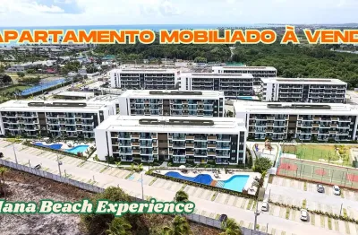 Apartamento mobiliado à venda no mana beach experience em muro alto/pe