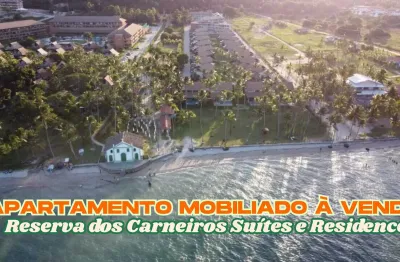 Apartamento mobiliado à venda no reserva dos carneiros suites e residence em carneiros/pe