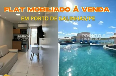 Apartamento/flat mobiliado à venda em porto de galinhas/pe