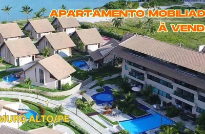 Apartamento mobiliado à venda no nui supreme beach living na praia de muro alto/pe